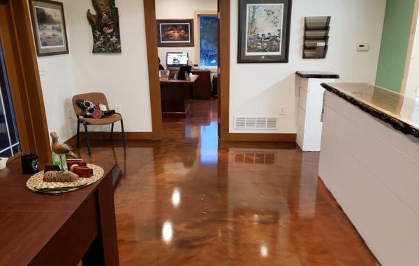 stained concrete floors